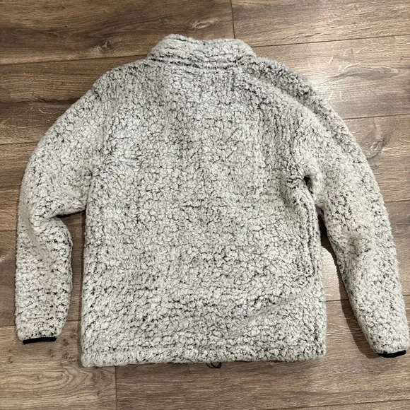 Victoria's Secret PINK Grey Sherpa Quarter Zip - Picture 3 of 3